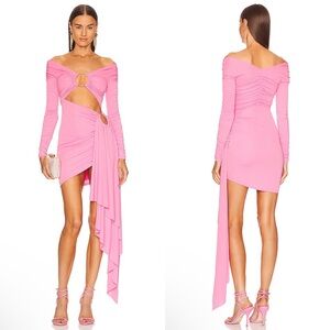 Michael Costello X Revolve Kurt Cutout Mini Dress In Pink